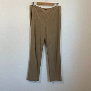 Talbots Classic Size Zip Trouser Pants Size 14 Khaki Tan